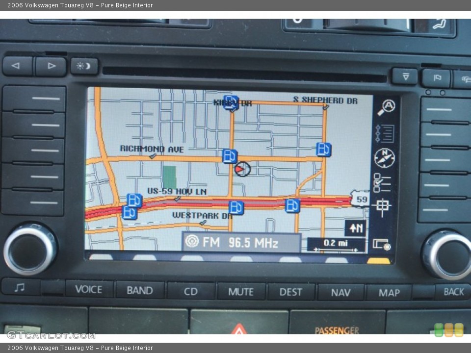 Pure Beige Interior Navigation for the 2006 Volkswagen Touareg V8 #80851774