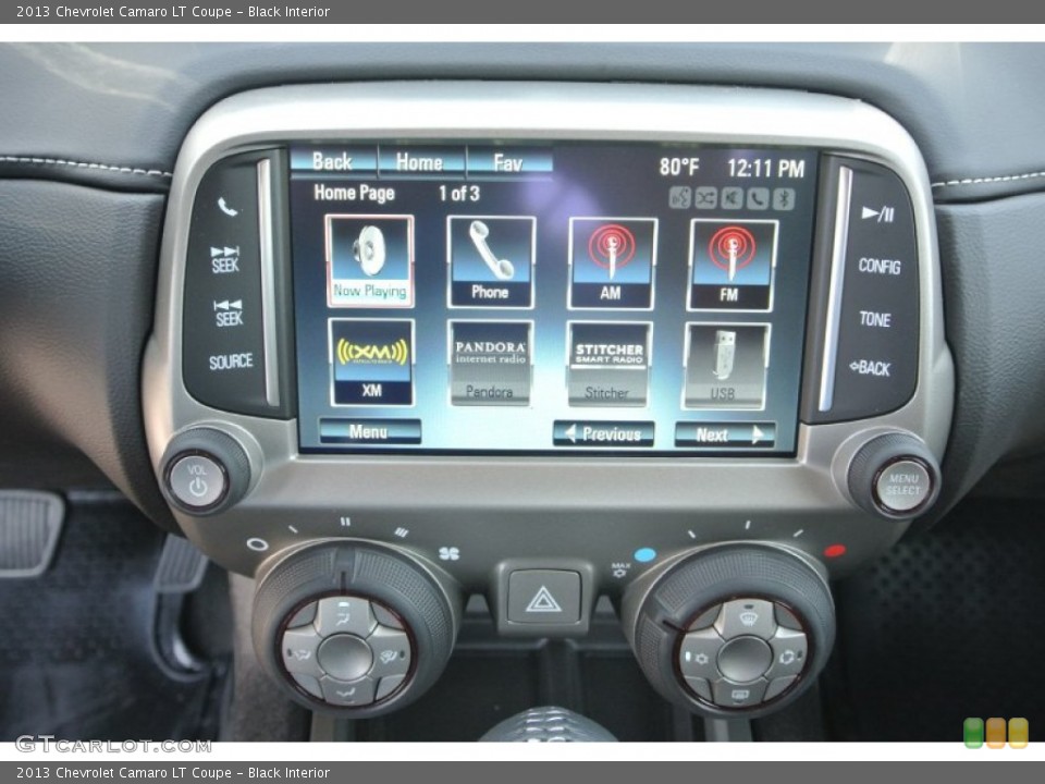 Black Interior Controls for the 2013 Chevrolet Camaro LT Coupe #80852404