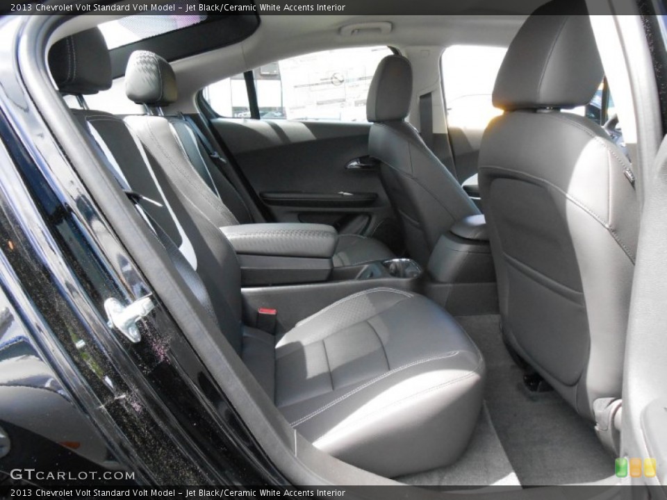 Jet Black/Ceramic White Accents Interior Rear Seat for the 2013 Chevrolet Volt  #80852476