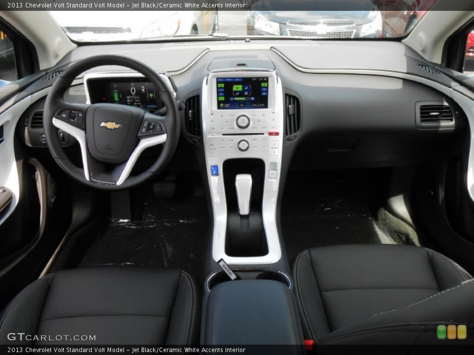 Jet Black/Ceramic White Accents Interior Dashboard for the 2013 Chevrolet Volt  #80852533