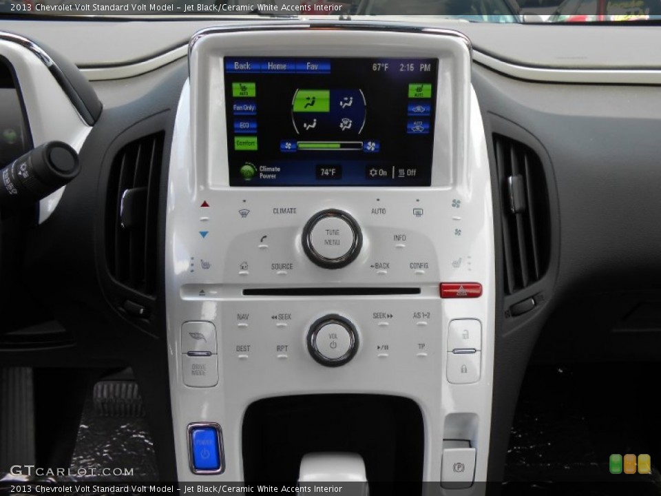 Jet Black/Ceramic White Accents Interior Controls for the 2013 Chevrolet Volt  #80852584