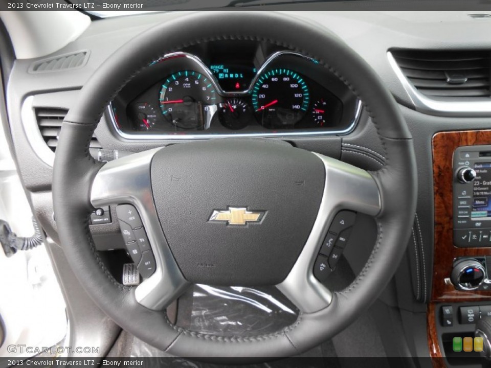 Ebony Interior Steering Wheel for the 2013 Chevrolet Traverse LTZ #80852990