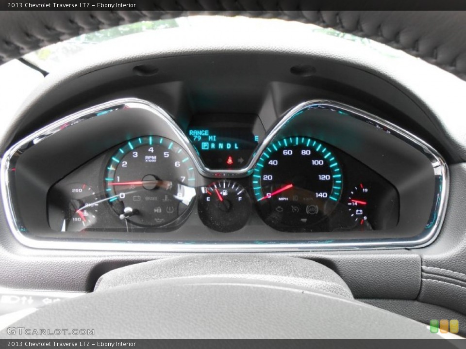Ebony Interior Gauges for the 2013 Chevrolet Traverse LTZ #80853010