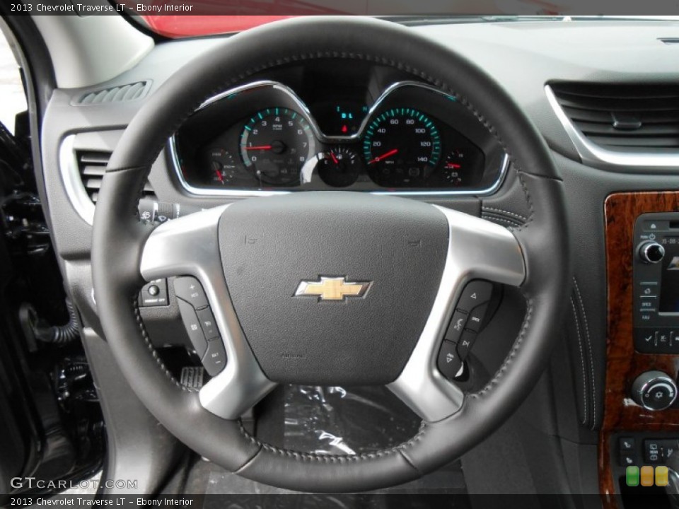 Ebony Interior Steering Wheel for the 2013 Chevrolet Traverse LT #80853378