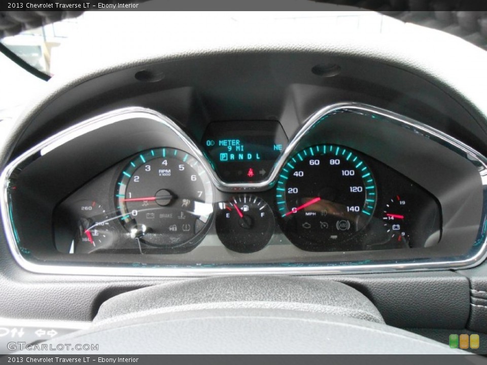 Ebony Interior Gauges for the 2013 Chevrolet Traverse LT #80853396