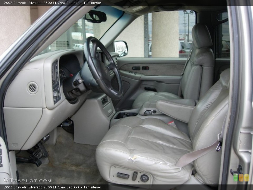 Tan Interior Photo for the 2002 Chevrolet Silverado 2500 LT Crew Cab 4x4 #80855431