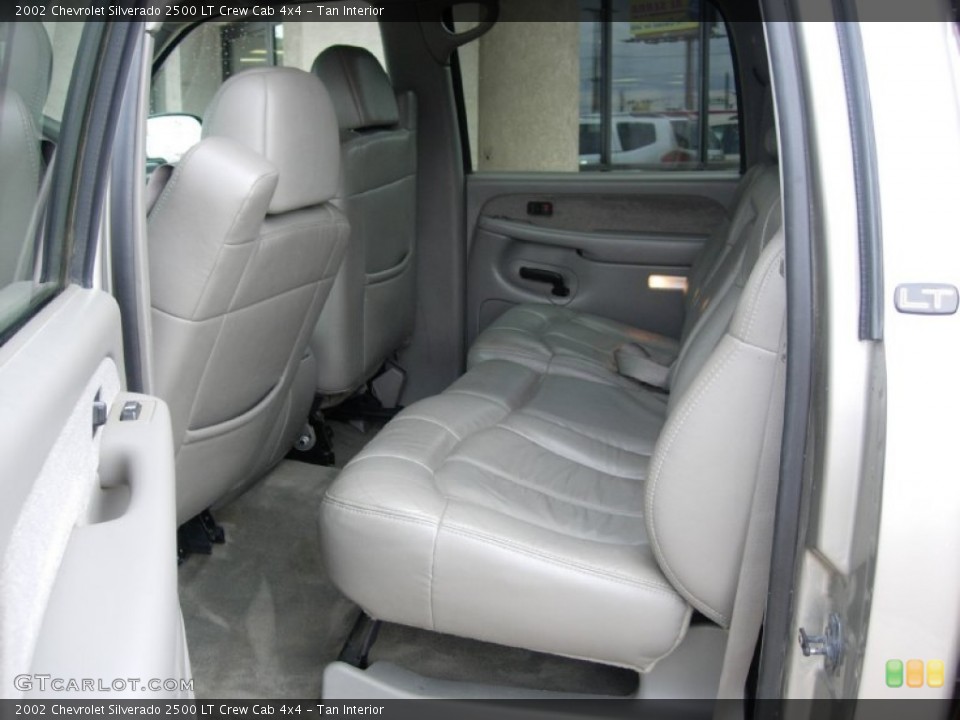 Tan Interior Rear Seat for the 2002 Chevrolet Silverado 2500 LT Crew Cab 4x4 #80855453