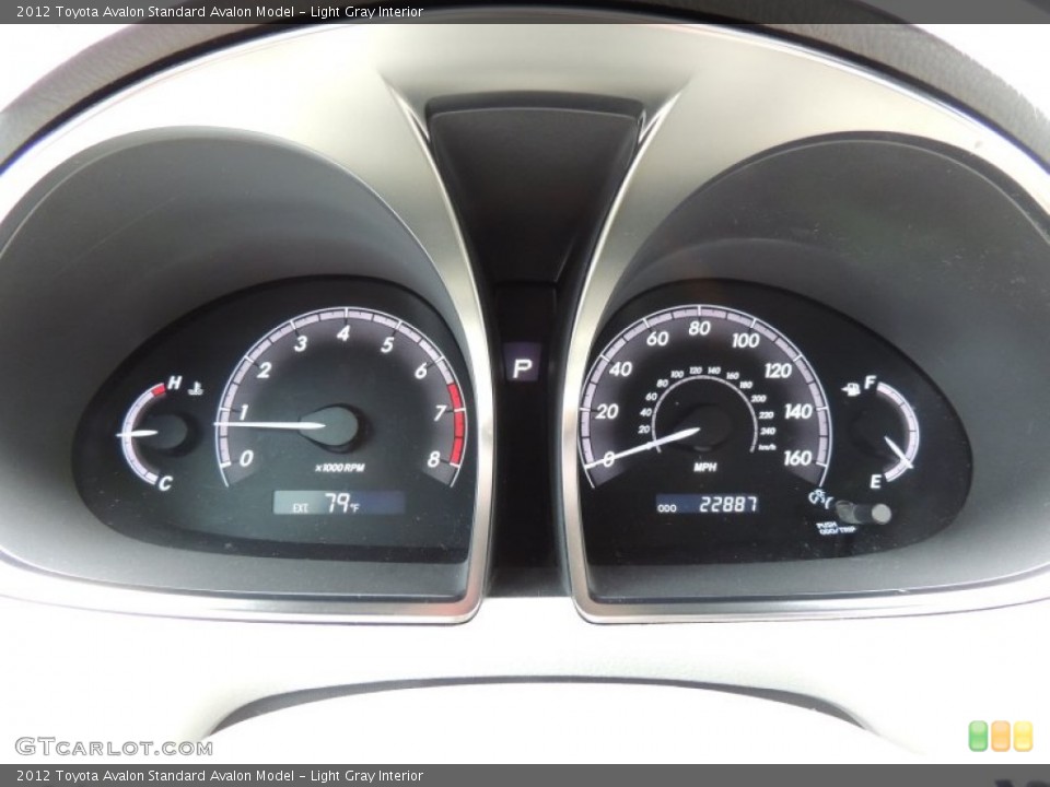 Light Gray Interior Gauges for the 2012 Toyota Avalon  #80856025