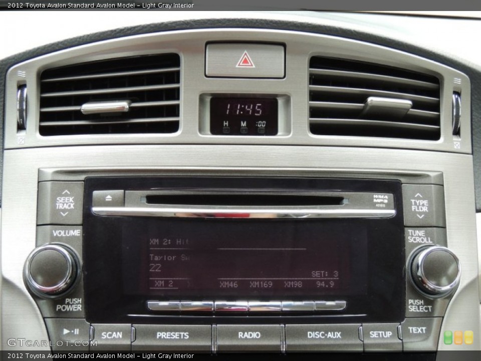 Light Gray Interior Audio System for the 2012 Toyota Avalon  #80856089