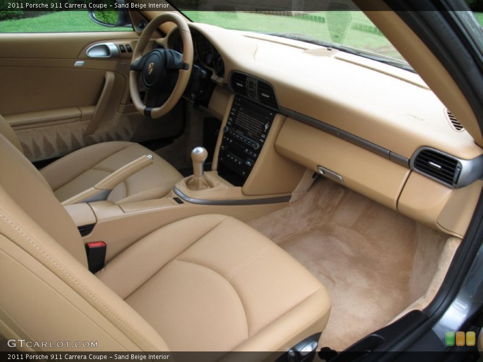 Sand Beige Interior Photo for the 2011 Porsche 911 Carrera Coupe #80856104