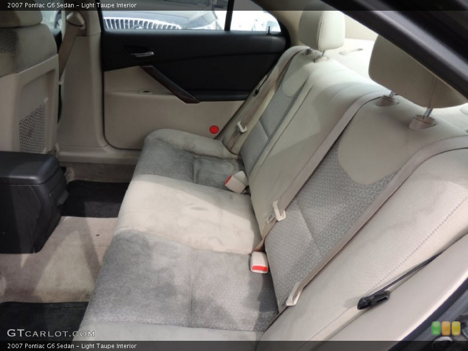 Light Taupe Interior Rear Seat for the 2007 Pontiac G6 Sedan #80857338