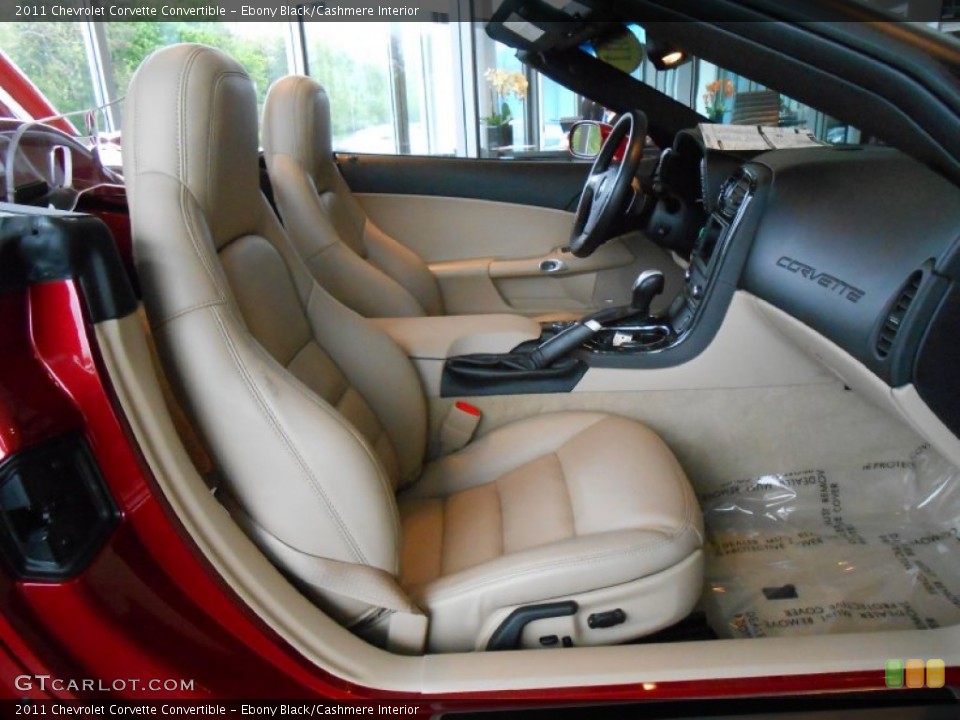 Ebony Black/Cashmere Interior Photo for the 2011 Chevrolet Corvette Convertible #80858899