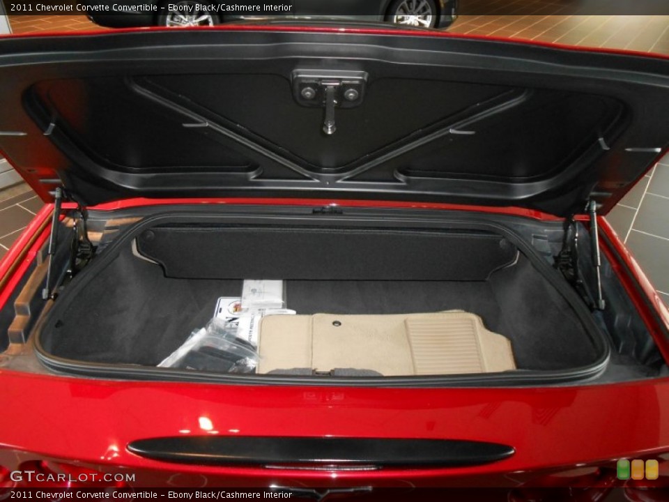 Ebony Black/Cashmere Interior Trunk for the 2011 Chevrolet Corvette Convertible #80858954
