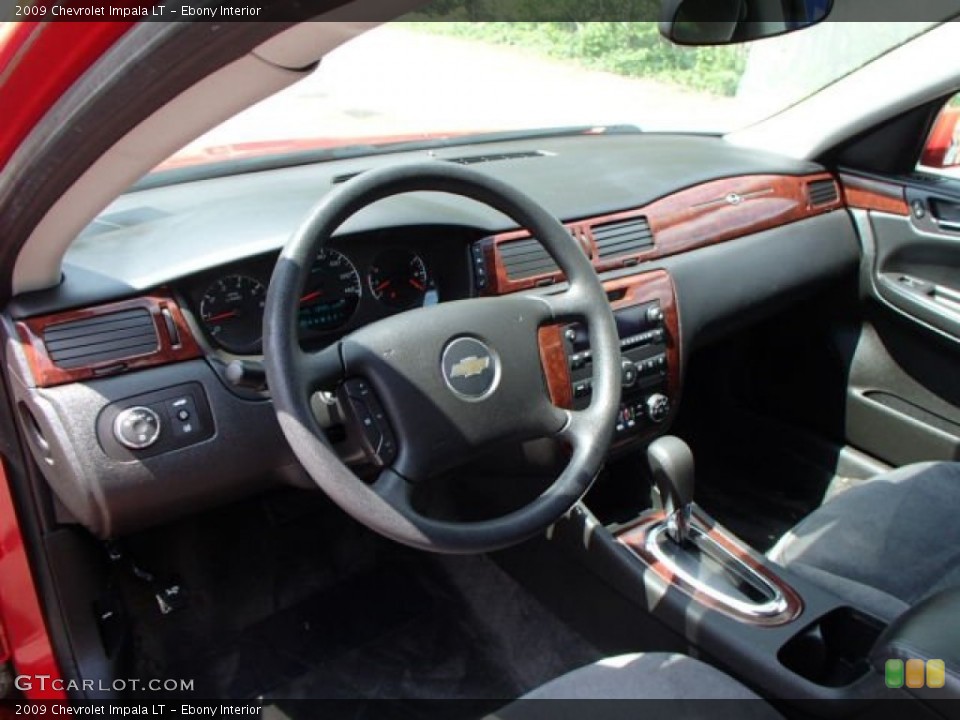 Ebony 2009 Chevrolet Impala Interiors
