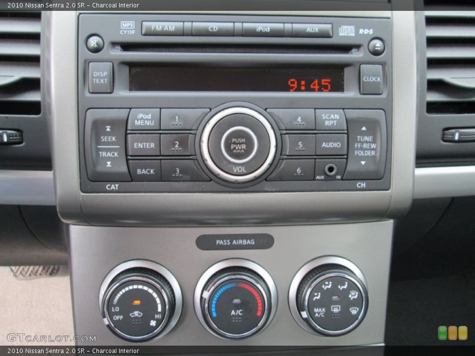 Charcoal Interior Controls for the 2010 Nissan Sentra 2.0 SR #80860390