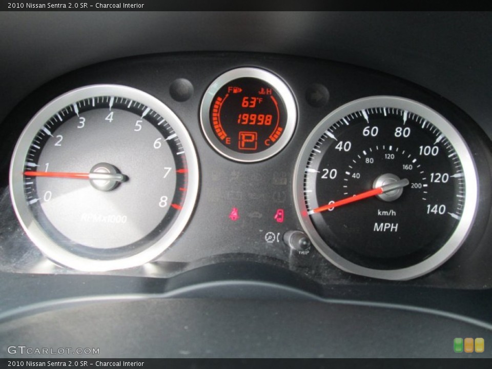 Charcoal Interior Gauges for the 2010 Nissan Sentra 2.0 SR #80860441