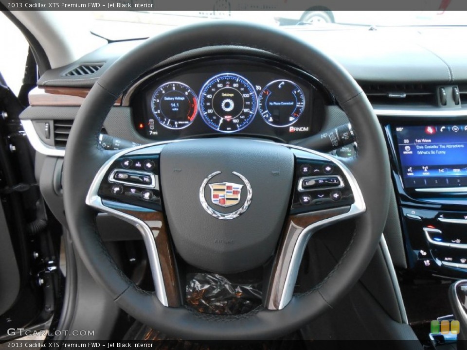 Jet Black Interior Steering Wheel for the 2013 Cadillac XTS Premium FWD #80861356