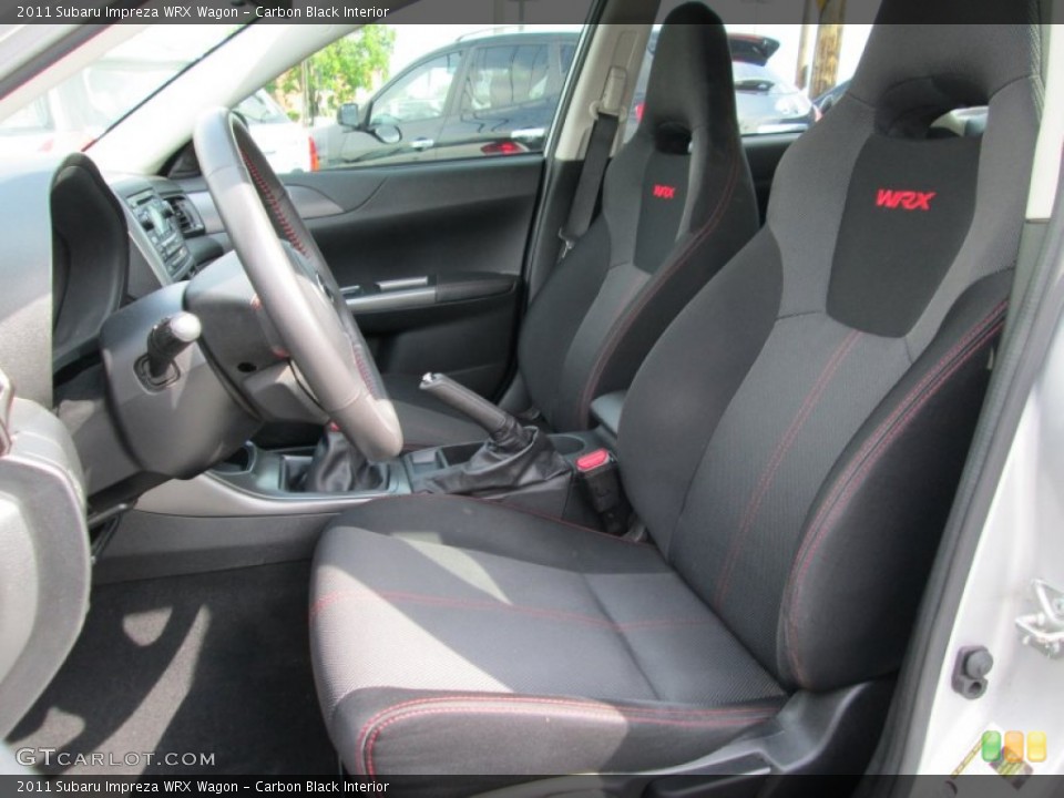 Carbon Black Interior Front Seat for the 2011 Subaru Impreza WRX Wagon #80861548