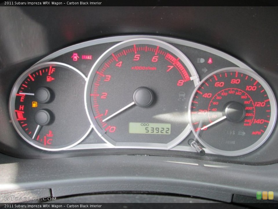 Carbon Black Interior Gauges for the 2011 Subaru Impreza WRX Wagon #80861875