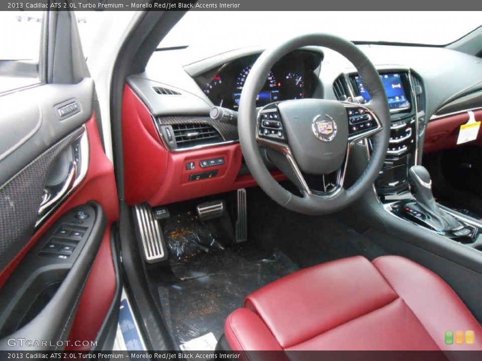 Morello Red/Jet Black Accents Interior Photo for the 2013 Cadillac ATS 2.0L Turbo Premium #80861950