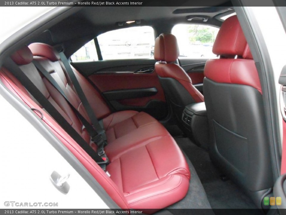 Morello Red/Jet Black Accents Interior Rear Seat for the 2013 Cadillac ATS 2.0L Turbo Premium #80861974