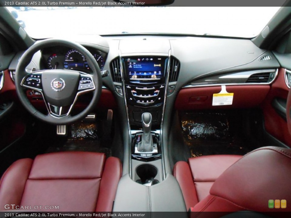 Morello Red/Jet Black Accents Interior Dashboard for the 2013 Cadillac ATS 2.0L Turbo Premium #80862014