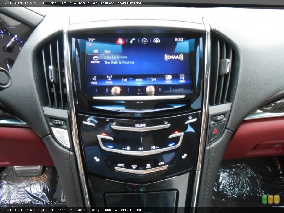 Morello Red/Jet Black Accents Interior Controls for the 2013 Cadillac ATS 2.0L Turbo Premium #80862058