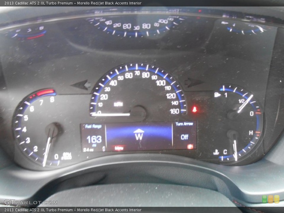 Morello Red/Jet Black Accents Interior Gauges for the 2013 Cadillac ATS 2.0L Turbo Premium #80862099