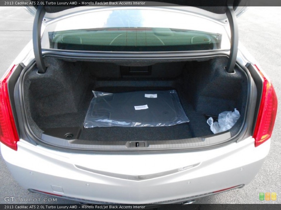 Morello Red/Jet Black Accents Interior Trunk for the 2013 Cadillac ATS 2.0L Turbo Luxury AWD #80862363