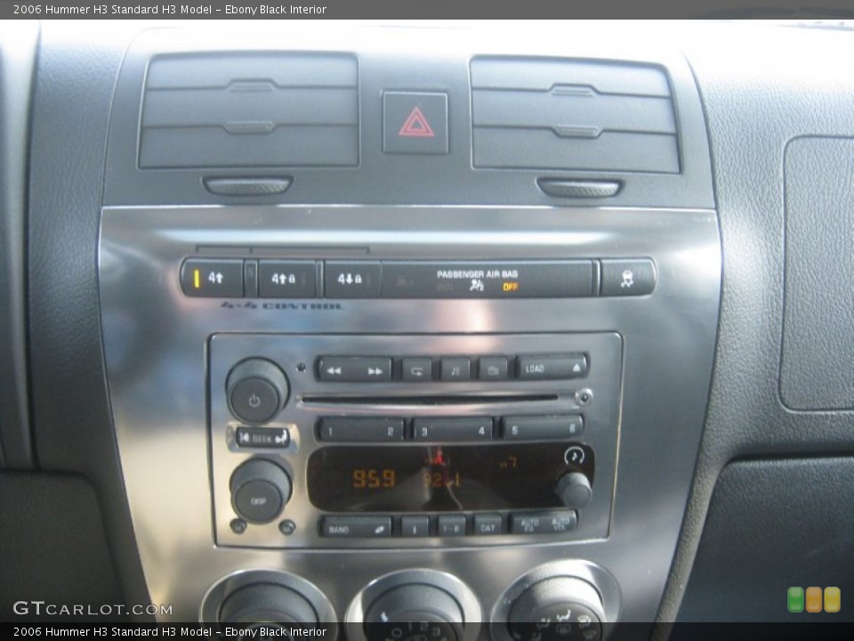Ebony Black Interior Audio System for the 2006 Hummer H3  #80862461