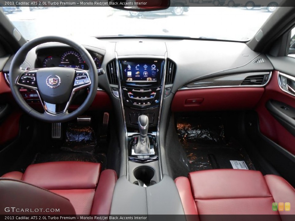 Morello Red/Jet Black Accents Interior Dashboard for the 2013 Cadillac ATS 2.0L Turbo Premium #80862793