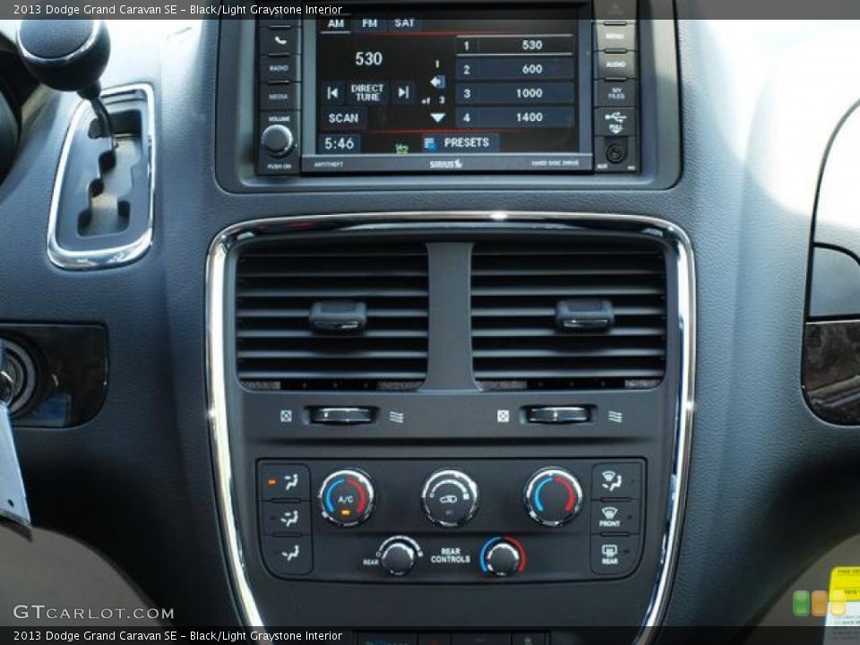 Black/Light Graystone Interior Controls for the 2013 Dodge Grand Caravan SE #80862988
