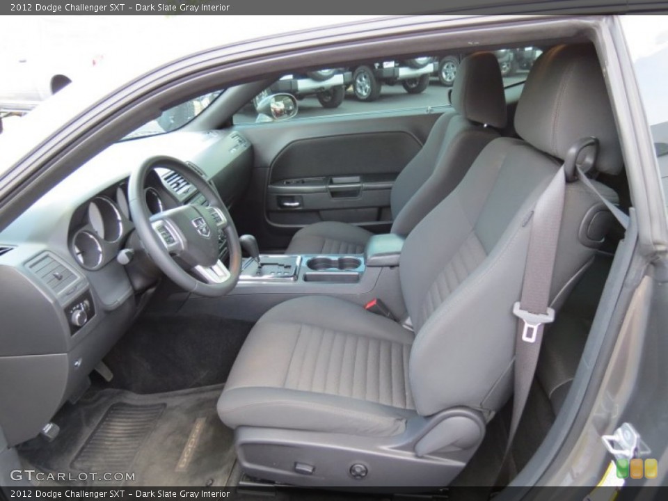 Dark Slate Gray Interior Front Seat for the 2012 Dodge Challenger SXT #80863192