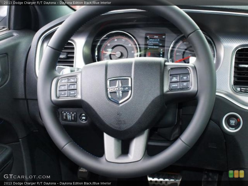 Daytona Edition Black/Blue Interior Steering Wheel for the 2013 Dodge Charger R/T Daytona #80863330