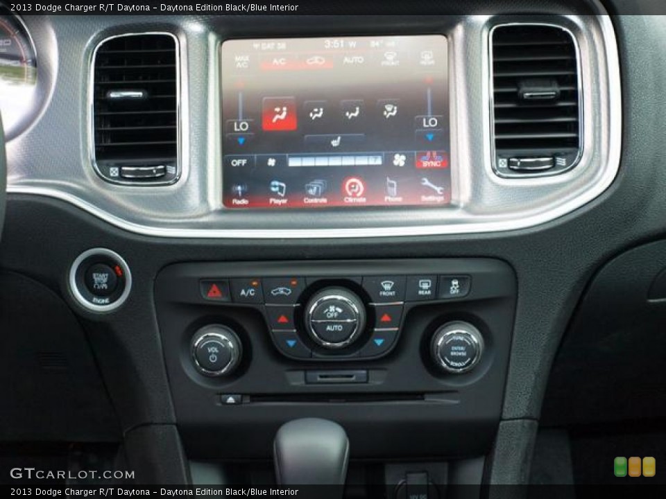 Daytona Edition Black/Blue Interior Controls for the 2013 Dodge Charger R/T Daytona #80863348