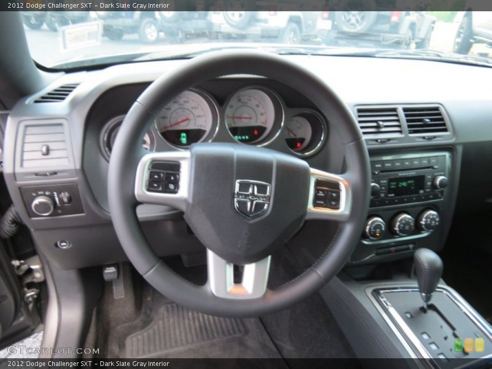Dark Slate Gray Interior Steering Wheel for the 2012 Dodge Challenger SXT #80863363