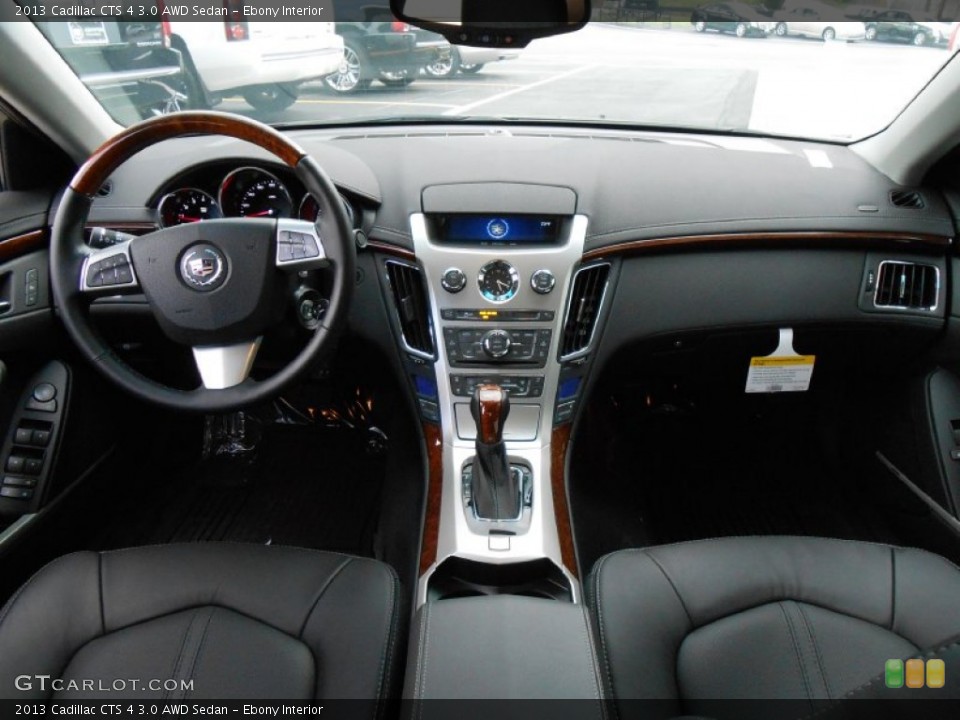 Ebony Interior Dashboard for the 2013 Cadillac CTS 4 3.0 AWD Sedan #80863552