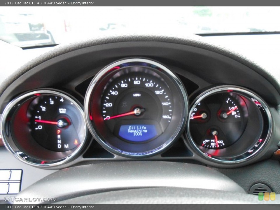 Ebony Interior Gauges for the 2013 Cadillac CTS 4 3.0 AWD Sedan #80863645