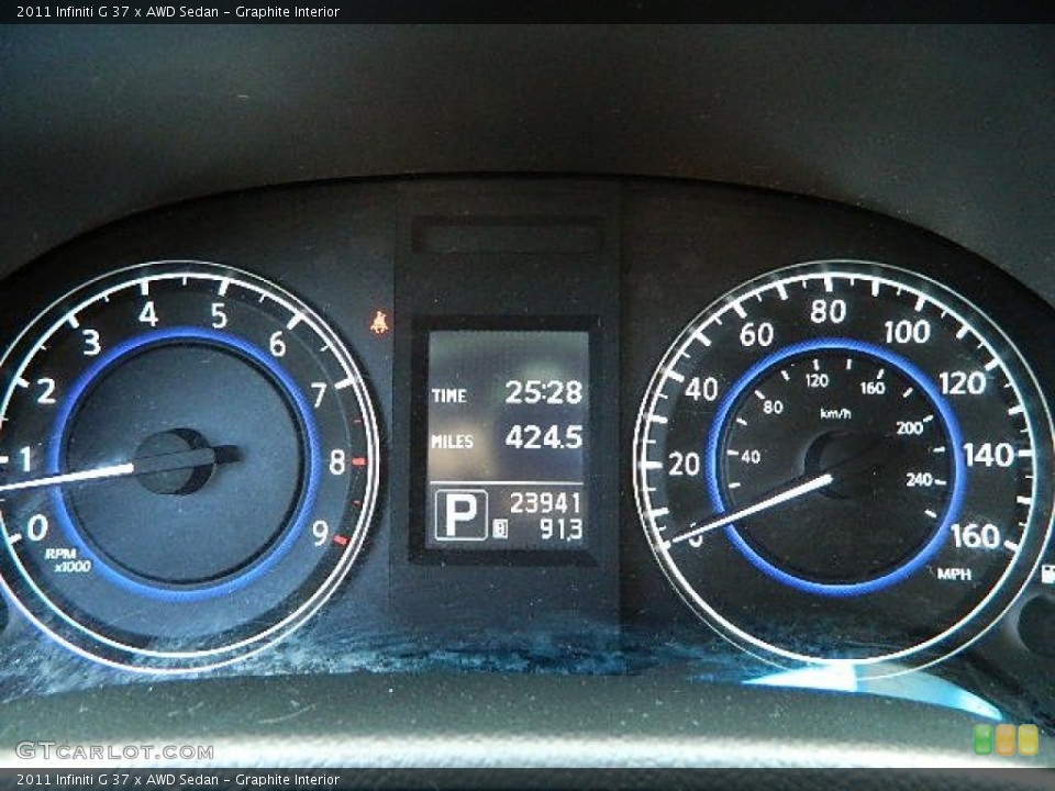 Graphite Interior Gauges for the 2011 Infiniti G 37 x AWD Sedan #80863731