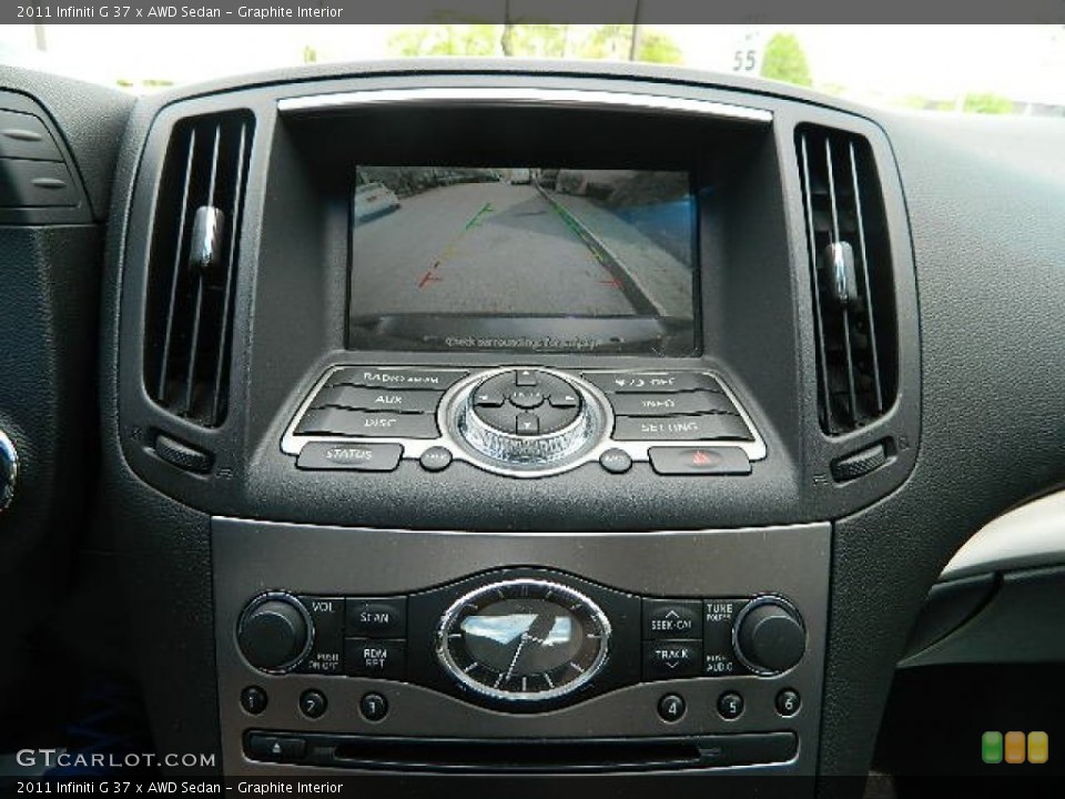 Graphite Interior Controls for the 2011 Infiniti G 37 x AWD Sedan #80863765