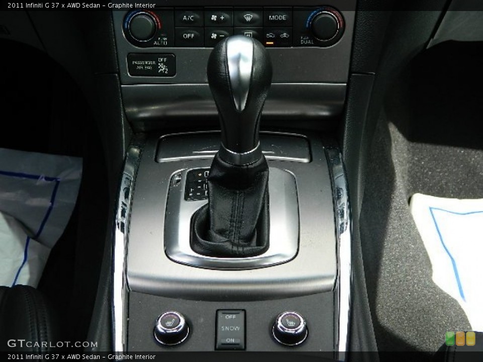 Graphite Interior Transmission for the 2011 Infiniti G 37 x AWD Sedan #80863792