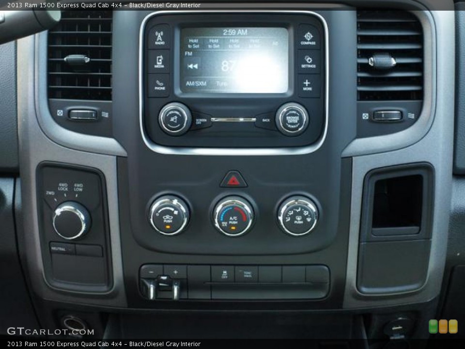 Black/Diesel Gray Interior Controls for the 2013 Ram 1500 Express Quad Cab 4x4 #80864245