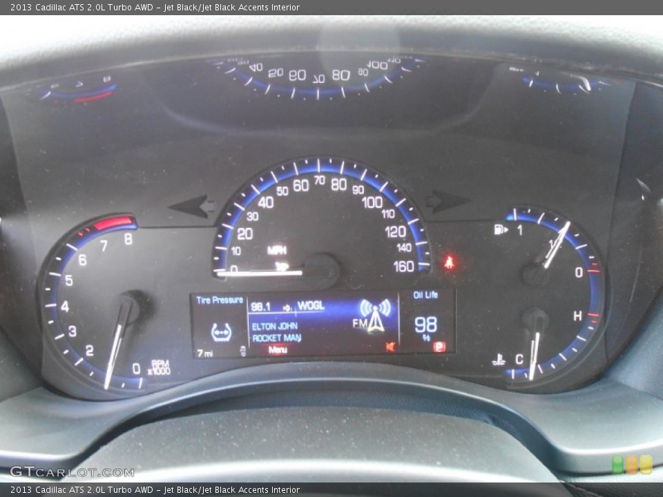 Jet Black/Jet Black Accents Interior Gauges for the 2013 Cadillac ATS 2.0L Turbo AWD #80864390