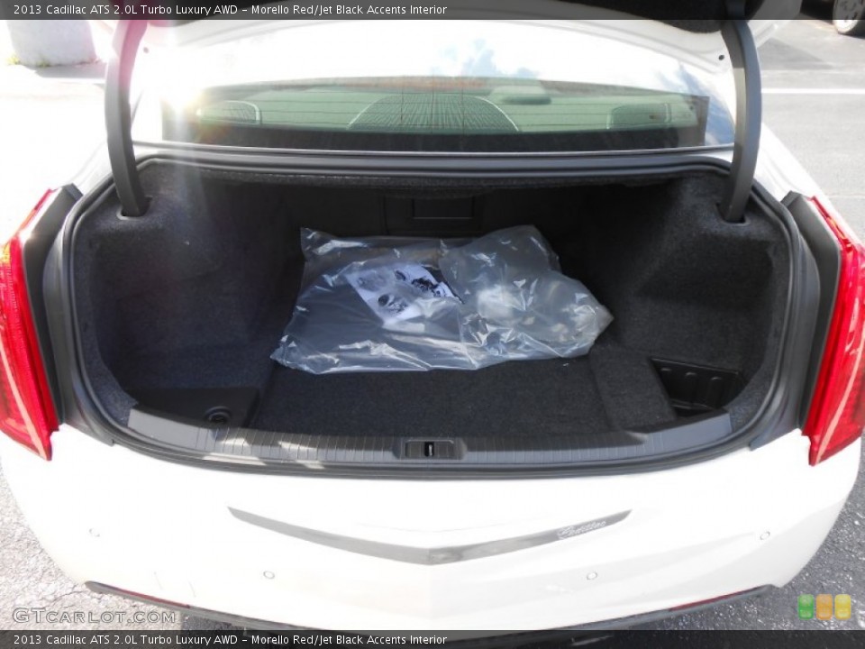 Morello Red/Jet Black Accents Interior Trunk for the 2013 Cadillac ATS 2.0L Turbo Luxury AWD #80864650