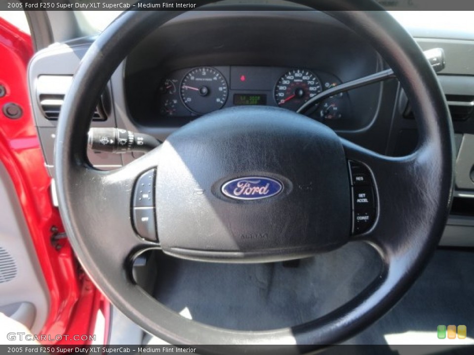 Medium Flint Interior Steering Wheel for the 2005 Ford F250 Super Duty XLT SuperCab #80864740