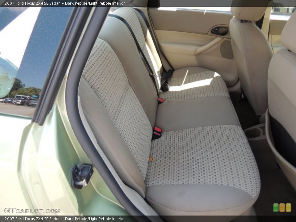 Dark Pebble/Light Pebble Interior Rear Seat for the 2007 Ford Focus ZX4 SE Sedan #80865088