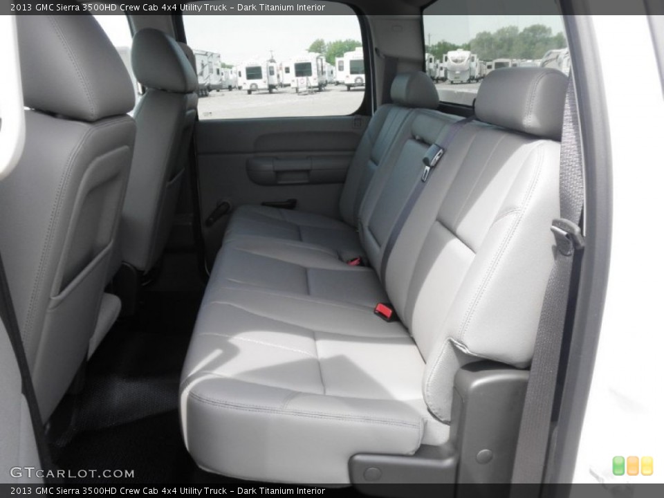 Dark Titanium Interior Rear Seat for the 2013 GMC Sierra 3500HD Crew Cab 4x4 Utility Truck #80865371
