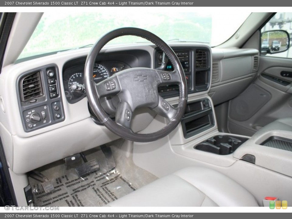 Light Titanium/Dark Titanium Gray Interior Prime Interior for the 2007 Chevrolet Silverado 1500 Classic LT  Z71 Crew Cab 4x4 #80865736