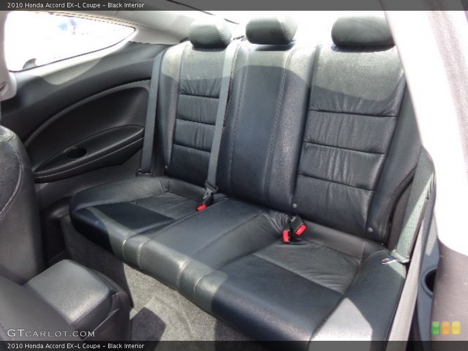 Black Interior Rear Seat for the 2010 Honda Accord EX-L Coupe #80866498