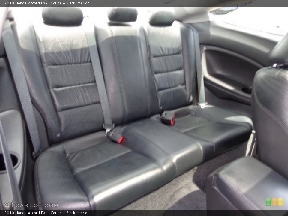 Black Interior Rear Seat for the 2010 Honda Accord EX-L Coupe #80866536